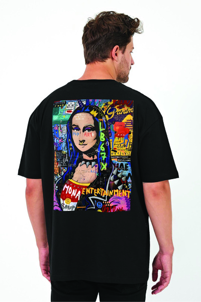 By Caspita Fashion Lenithra Mona Lisa ruksak Štampano unisex Oversize kroj cr...