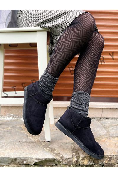 STEPPE BERRY 2 Ζεύγη Γυναικείες κάλτσες Anthracite Thin Slouchy Leggings