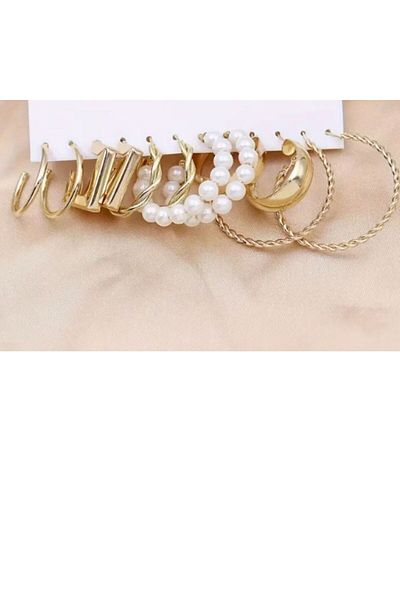 STEELMAKER JEWELRY 6 Pairs of Vintage Design Steel Earrings