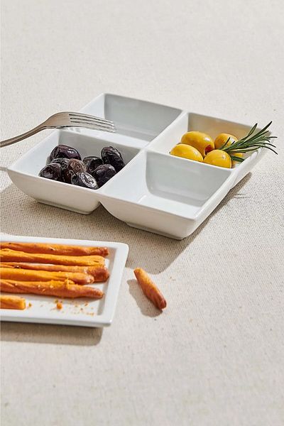 Paşabahçe Grid Porcelain Serving Plate