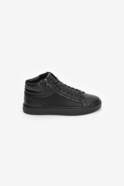 Calvin Klein Pantofi sport HIGH TOP LACE UP W/ ZIP MONO