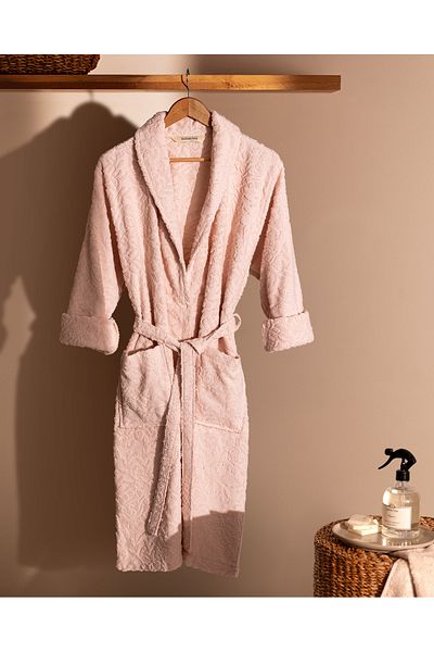 Madame Coco Roesia Schalkragen-Bademantel für Damen