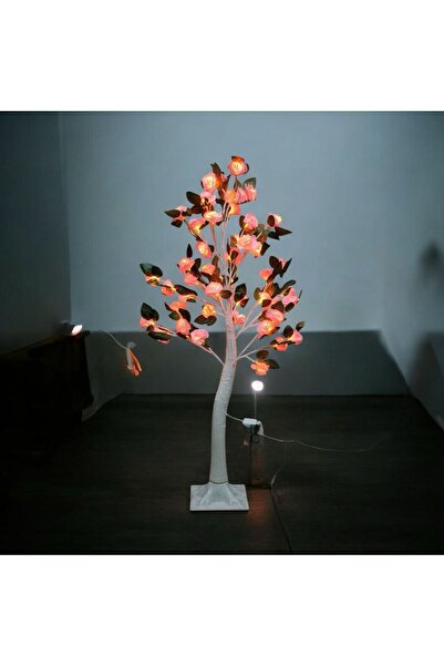 hediyeconcepti 24LED Masa Lambası Gül Çiçek Ağacı USB Gece Işıkları Noel Deko...
