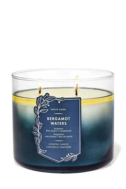 Bath & Body Works شمعة برغموت ووترز ذات الثلاث فتائل