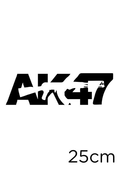 MIGNATIS Autocolant cu text Ak-47 25 cm