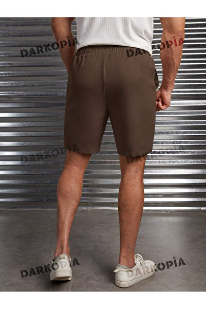 darkopia Unisex NY εμπριμέ βασικό χτενισμένο βαμβακερό σορτς