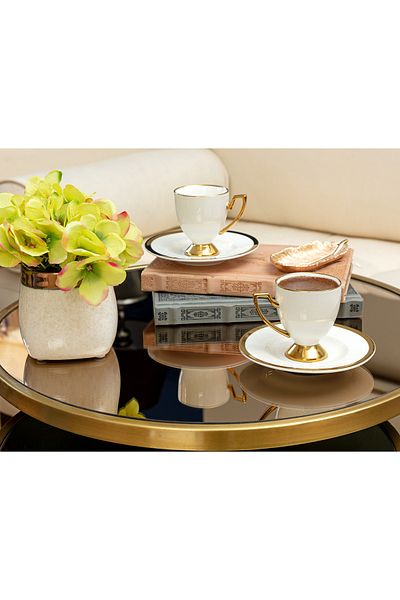 Madame Coco Yolande Olivier 4-teiliges Kaffeetassen-Set