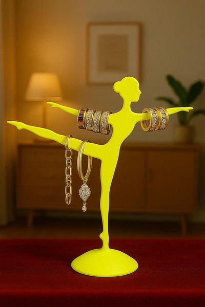 lampara NEON Decorative Ballerina Design Jewelry Stand, Organizer, Ring/Earrings/Necklace/Jewelry Rack