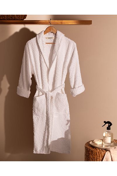 Madame Coco Roesia Schalkragen-Bademantel für Damen