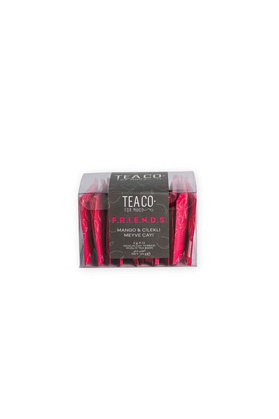Tea Co F.R.I.E.N.D.S. - Mango and Strawberry Fruit Muslin Tea Bag
