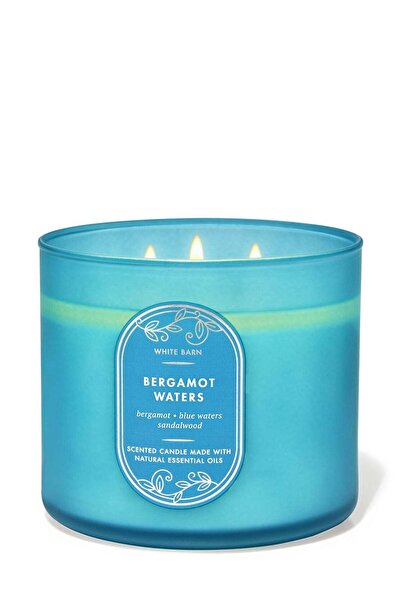 Bath & Body Works شمعة برغموت ووترز ذات الثلاث فتائل