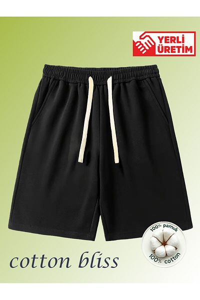 MODA Ανδρικό ίσιο σορτς, 100% βαμβάκι, άνετο, ποιοτικό ύφασμα, εγχώρια και ειδική παραγωγή