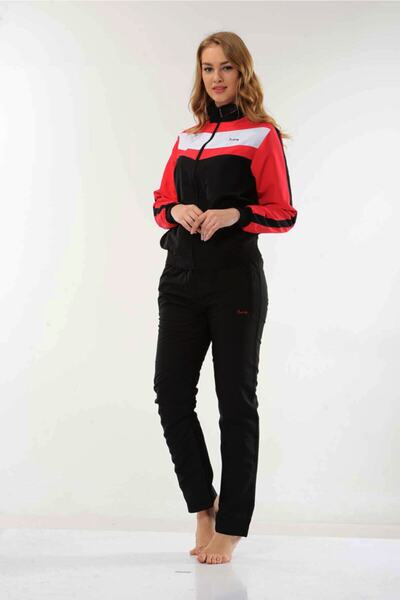 Fantasy Yarım Balıkçı Yaka Micropoly Siyah Eşofman Takımı (2058)