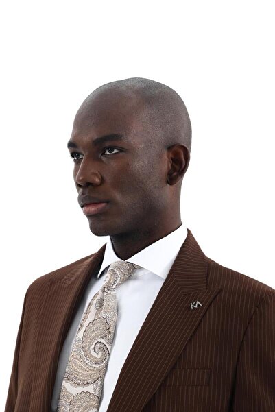 Kadir Büyükkaya Erkek Kırlangıç Yaka İki Düğmeli Takım Elbise-KAX1329W