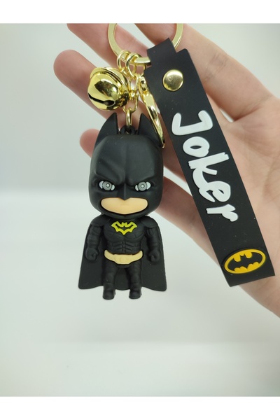 Mia Giyim Batman Joker Karakteri Marvel DC 3D Silikon Anahtarlık ve Çanta Aks...