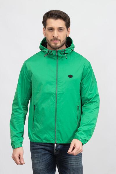 Emporio Armani Erkek Kapüşonlü Fermuarlı Uzun Kollu Lacivert Mont 8N1BQ0 1NZQ...