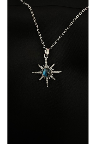 stainless steell فولاذ |   قلادة نجمة الشمال (فضية)