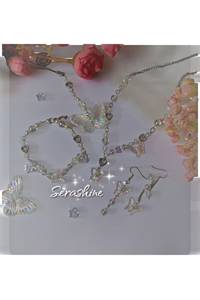 Serashine Y2K Fairycore coquette Hologramlı 5li set