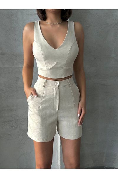 KAZAX Suit Linen with Shorts S255014