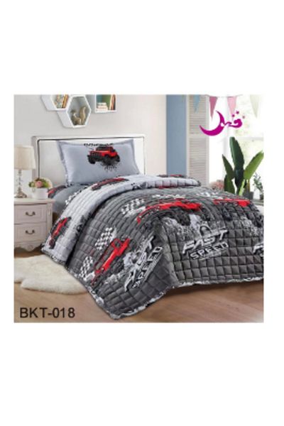 Moon 3-Piece Compressed Bed Quilt Set with Children's Drawings