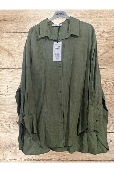 Puane Γυναικείο πουκάμισο New Season Comfortable Fit Strawberry Fabric 10638