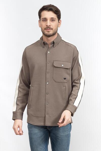 Emporio Armani Erkek Fermuarlı Sweatshirt