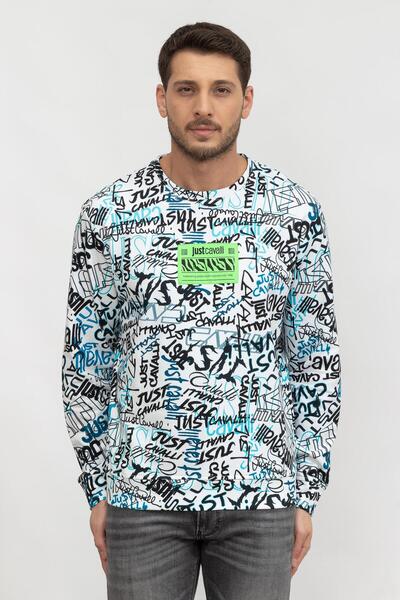 Just Cavalli Erkek Bisiklet Yaka Sweatshirt74obı3r5fs079