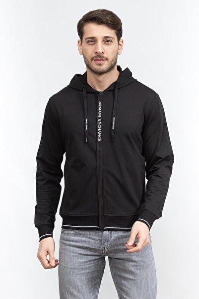 Armani Exchange Erkek Fermuarlı Sweatshirt