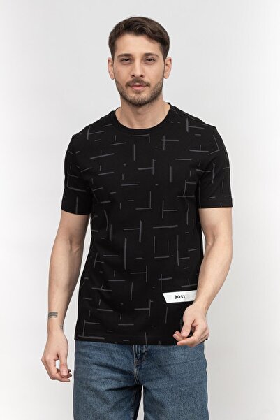BOSS Erkek Bisiklet Yaka T-Shirt