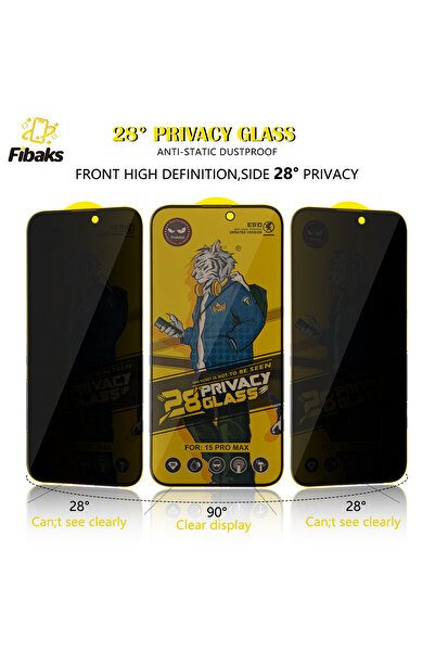 Fibaks 150C Antistatik ESD Samsung Galaxy S25 Uyumlu Tam Kapatan Hayalet Kırılmaz Cam Ekran Koruyucu