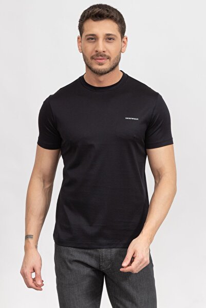 Emporio Armani Erkek Bisiklet Yaka T-Shirt Lacivert