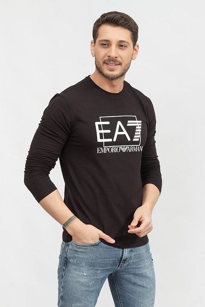 EA7 Μαύρο ανδρικό μπλουζάκι