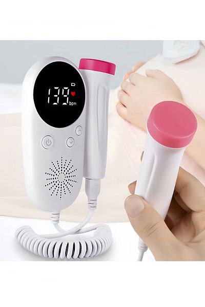 COOYA Portable Fetal Monitor,High Sensitivity Wide Beam 2.5mhz Probe,Filtering Noise Reduction