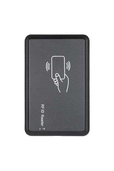 Generic قارئ بطاقات RFID الذكي بمنفذ USB، أسود