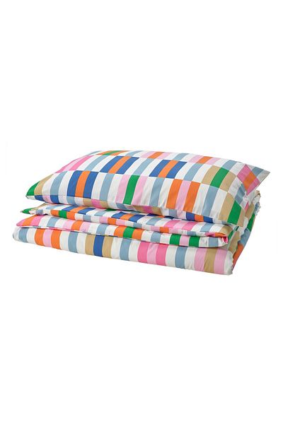 IKEA KLIBBKORSÖRT Duvet cover and pillowcase, multicolour, 150 x 200/50 x 80 cm