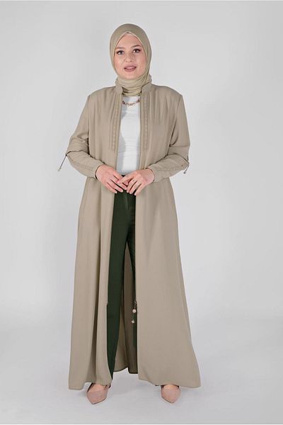 Alvina Κεντημένο με χάντρες Judge Collar Coat - 10368