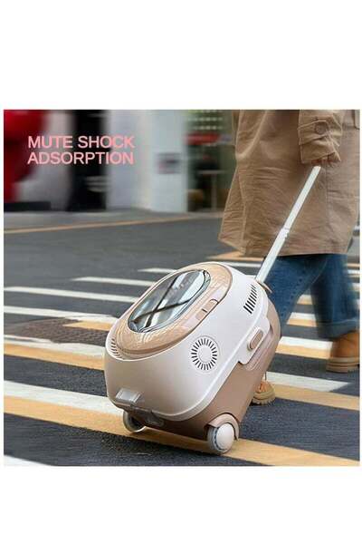 COOYA Multi-functional trolley pet bag with fan, cooling system and light, silent wheels,for traveling