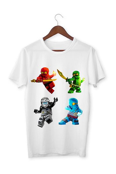 ALPŞAN TİCARET Λευκό μπλουζάκι με στάμπα Ninjago