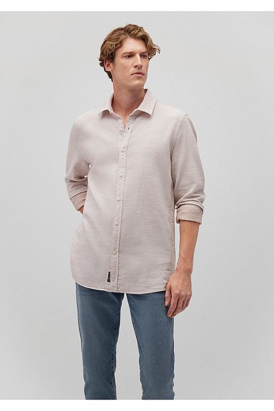 Mavi Бежова риза Slim Fit / Slim Fit 0210053 -70296