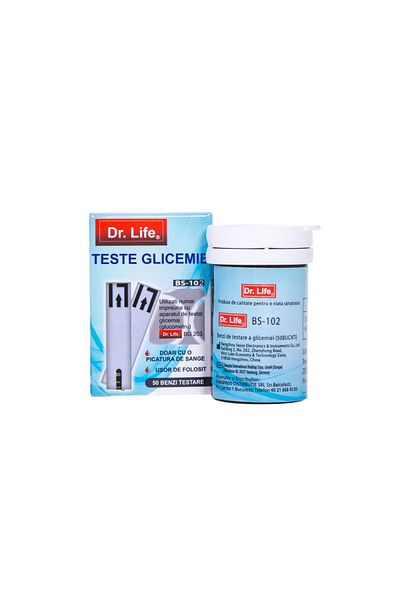 Dr Lİfe Blood glucose tests, 50 pcs, Dr. Life