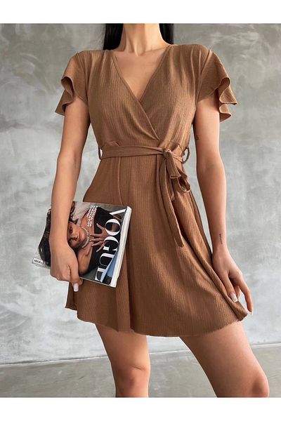 KAZAX Rochie înfășurată de mărime mini