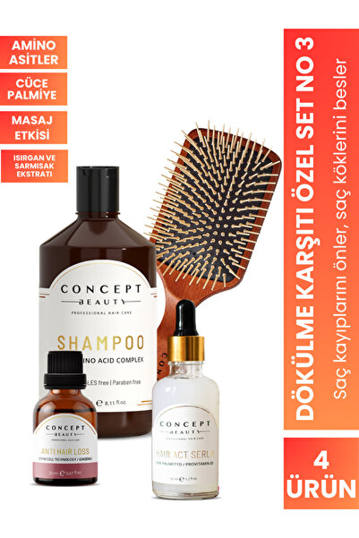 Concept Beauty Dökülme Önleyici Özel Bakım Seti No:3 Nane Yağı-sarımsak Ekstr...