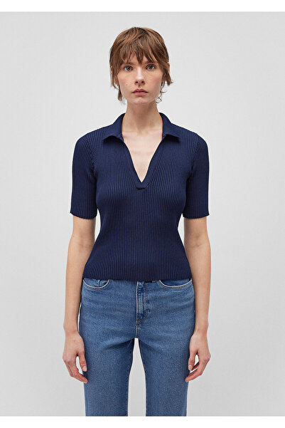 Mavi Polo Collar Navy Blue Sweater Fitted / Fitted Cut 1710491 -84371