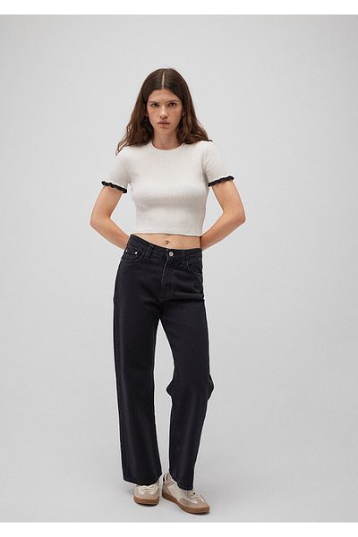 Mavi Ecru Knitwear Short Sleeve - 1710481 -82127 Model