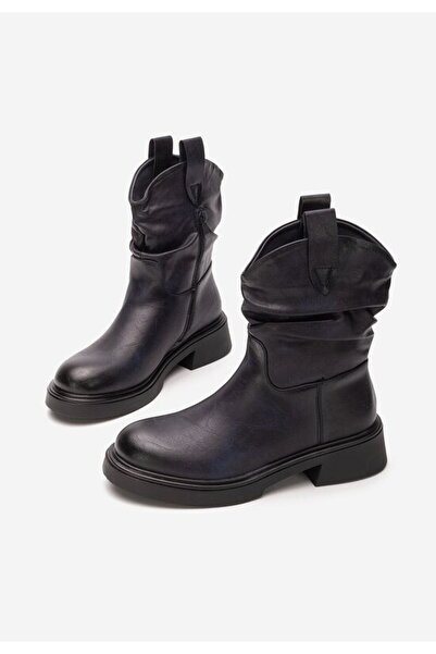 B T Shoes Ghete inalte dama Eufemia albastre