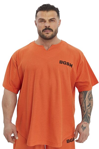 BGSM Tricou supradimensionat din bumbac, Gym Rag Top BGSM 3376