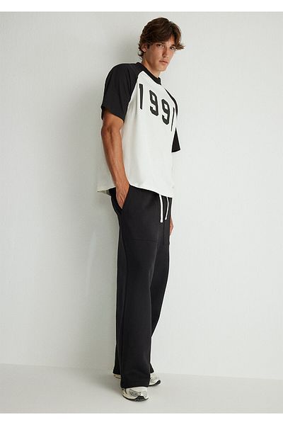 Mavi Black Wide Leg Basic Sweatpants - 0010338 -900