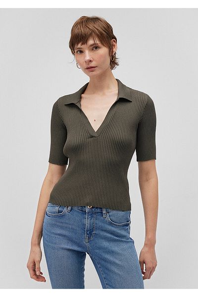 Mavi Khaki Polo Knitwear - Body Fitting Cut 1710491 -71553