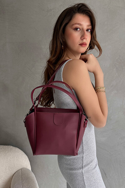 EYYE Burgundija ženska torba od umetne kože