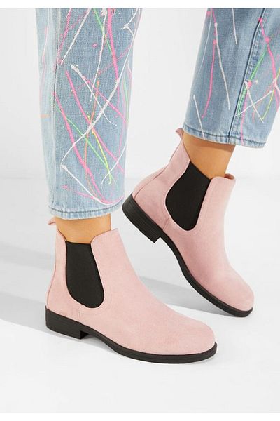 B T Shoes Ghete chelsea dama roz Zelmira